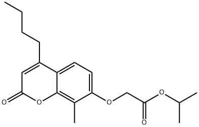 propan-2-yl 2-(4-butyl-8-methyl-2-oxochromen-7-yl)oxyacetate Structure