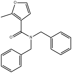 N,N-dibenzyl-2-methylfuran-3-carboxamide Structure