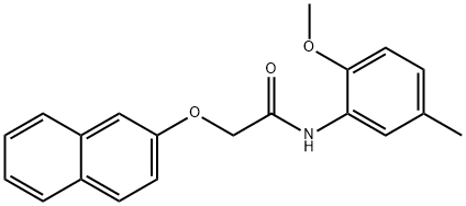 N-(2-methoxy-5-methylphenyl)-2-naphthalen-2-yloxyacetamide Structure