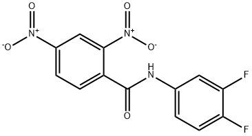 N-(3,4-difluorophenyl)-2,4-dinitrobenzamide Structure