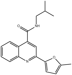 2-(5-methylfuran-2-yl)-N-(2-methylpropyl)quinoline-4-carboxamide Structure