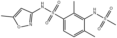 3-(methanesulfonamido)-2,4-dimethyl-N-(5-methyl-1,2-oxazol-3-yl)benzenesulfonamide Structure