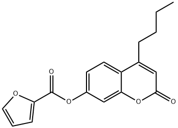 (4-butyl-2-oxochromen-7-yl) furan-2-carboxylate Structure