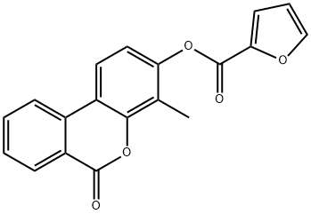 (4-methyl-6-oxobenzo[c]chromen-3-yl) furan-2-carboxylate Structure