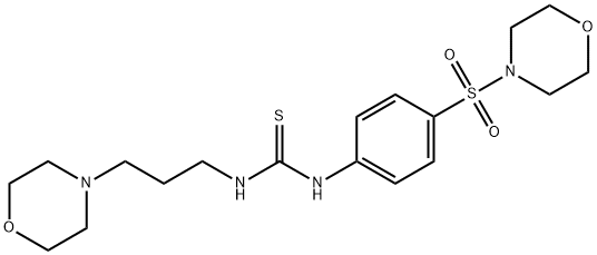 1-(3-morpholin-4-ylpropyl)-3-(4-morpholin-4-ylsulfonylphenyl)thiourea 구조식 이미지