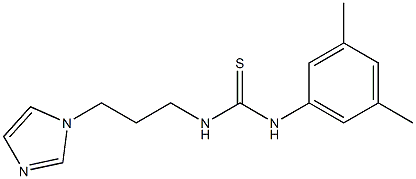 1-(3,5-dimethylphenyl)-3-(3-imidazol-1-ylpropyl)thiourea 구조식 이미지