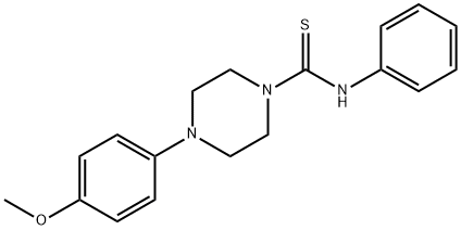 4-(4-methoxyphenyl)-N-phenylpiperazine-1-carbothioamide 구조식 이미지