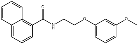 N-[2-(3-methoxyphenoxy)ethyl]naphthalene-1-carboxamide Structure