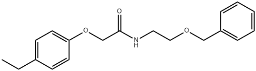 2-(4-ethylphenoxy)-N-(2-phenylmethoxyethyl)acetamide Structure