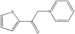 2-pyridin-1-ium-1-yl-1-thiophen-2-ylethanone 구조식 이미지