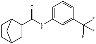 N-[3-(trifluoromethyl)phenyl]bicyclo[2.2.1]heptane-3-carboxamide 구조식 이미지