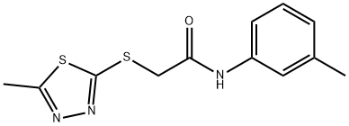 N-(3-methylphenyl)-2-[(5-methyl-1,3,4-thiadiazol-2-yl)sulfanyl]acetamide Structure