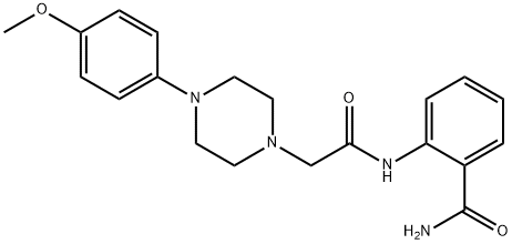 2-[[2-[4-(4-methoxyphenyl)piperazin-1-yl]acetyl]amino]benzamide 구조식 이미지