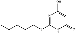 4-hydroxy-2-pentylsulfanyl-1H-pyrimidin-6-one 구조식 이미지