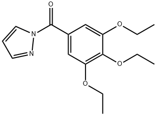 pyrazol-1-yl-(3,4,5-triethoxyphenyl)methanone Structure