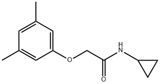 N-cyclopropyl-2-(3,5-dimethylphenoxy)acetamide 구조식 이미지