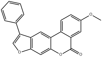 3-methoxy-10-phenyl-[1]benzofuro[6,5-c]isochromen-5-one Structure