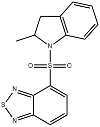 4-[(2-methyl-2,3-dihydroindol-1-yl)sulfonyl]-2,1,3-benzothiadiazole Structure