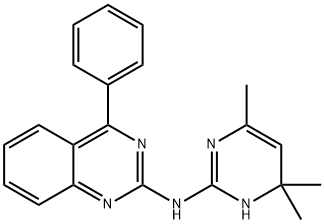 4-phenyl-N-(4,4,6-trimethyl-1H-pyrimidin-2-yl)quinazolin-2-amine Structure