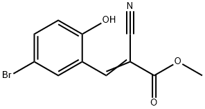 methyl (Z)-3-(5-bromo-2-hydroxyphenyl)-2-cyanoprop-2-enoate 구조식 이미지