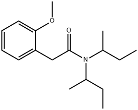 N,N-di(butan-2-yl)-2-(2-methoxyphenyl)acetamide 구조식 이미지