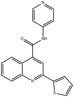 N-pyridin-4-yl-2-thiophen-2-ylquinoline-4-carboxamide 구조식 이미지