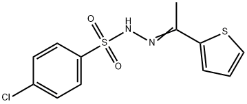 4-chloro-N-[(E)-1-thiophen-2-ylethylideneamino]benzenesulfonamide Structure