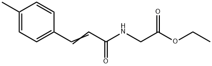 ethyl 2-[[(E)-3-(4-methylphenyl)prop-2-enoyl]amino]acetate 구조식 이미지