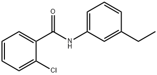 2-chloro-N-(3-ethylphenyl)benzamide 구조식 이미지