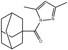 1-adamantyl-(3,5-dimethylpyrazol-1-yl)methanone 구조식 이미지