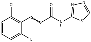(E)-3-(2,6-dichlorophenyl)-N-(1,3,4-thiadiazol-2-yl)prop-2-enamide Structure