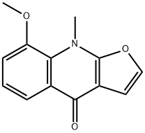8-methoxy-9-methylfuro[2,3-b]quinolin-4-one 구조식 이미지