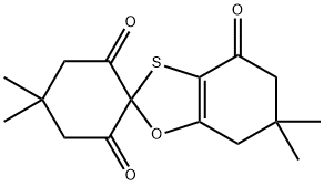 5',5',6,6-tetramethylspiro[5,7-dihydro-1,3-benzoxathiole-2,2'-cyclohexane]-1',3',4-trione 구조식 이미지