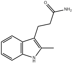 3-(2-methyl-1H-indol-3-yl)propanamide 구조식 이미지