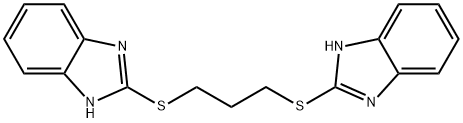 2-[3-(1H-benzimidazol-2-ylsulfanyl)propylsulfanyl]-1H-benzimidazole 구조식 이미지