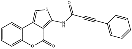 N-(4-oxothieno[3,4-c]chromen-3-yl)-3-phenylprop-2-ynamide Structure