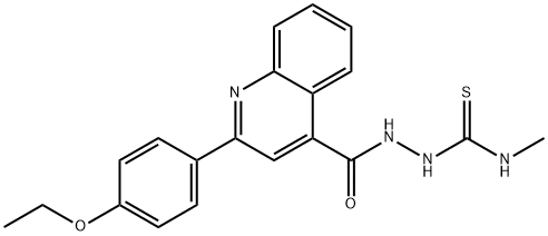 1-[[2-(4-ethoxyphenyl)quinoline-4-carbonyl]amino]-3-methylthiourea Structure