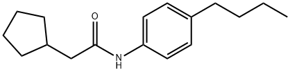 N-(4-butylphenyl)-2-cyclopentylacetamide 구조식 이미지