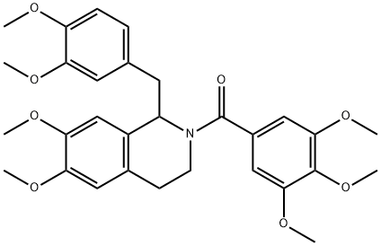 [1-[(3,4-dimethoxyphenyl)methyl]-6,7-dimethoxy-3,4-dihydro-1H-isoquinolin-2-yl]-(3,4,5-trimethoxyphenyl)methanone 구조식 이미지