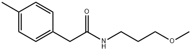 N-(3-methoxypropyl)-2-(4-methylphenyl)acetamide Structure