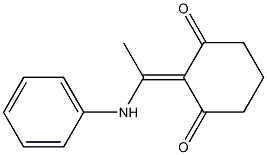 2-(1-anilinoethylidene)cyclohexane-1,3-dione 구조식 이미지