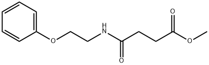 methyl 4-oxo-4-(2-phenoxyethylamino)butanoate 구조식 이미지