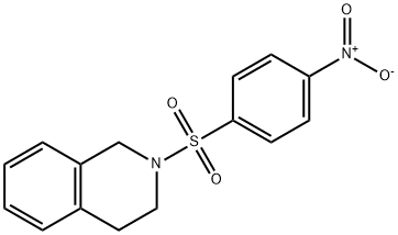 2-(4-nitrophenyl)sulfonyl-3,4-dihydro-1H-isoquinoline 구조식 이미지