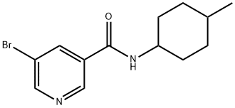 5-bromo-N-(4-methylcyclohexyl)pyridine-3-carboxamide Structure