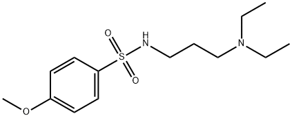 N-[3-(diethylamino)propyl]-4-methoxybenzenesulfonamide Structure