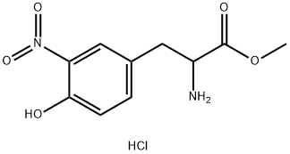 [3-(4-hydroxy-3-nitrophenyl)-1-methoxy-1-oxopropan-2-yl]azanium chloride 구조식 이미지