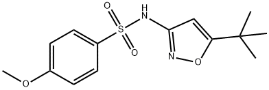 N-(5-tert-butyl-1,2-oxazol-3-yl)-4-methoxybenzenesulfonamide Structure