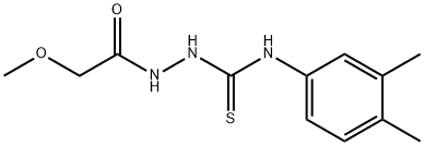 1-(3,4-dimethylphenyl)-3-[(2-methoxyacetyl)amino]thiourea Structure