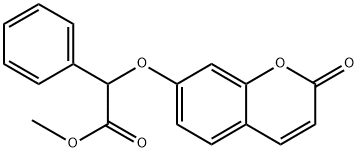 methyl 2-(2-oxochromen-7-yl)oxy-2-phenylacetate 구조식 이미지