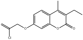 7-(2-chloroprop-2-enoxy)-3-ethyl-4-methylchromen-2-one Structure